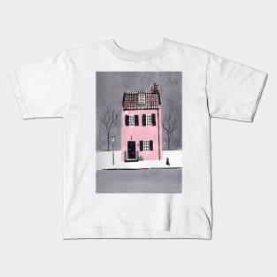 Winter Town House Kids T-Shirt
